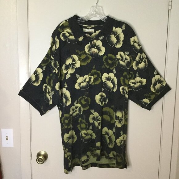 Tommy Bahama Tropical Hibuscus Silk Blend Polo Shirt - Picture 1 of 7